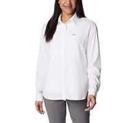 Columbia Women's Silver Ridge Utility Long Sleeve Shirt, Long Sleeve Shirt, White, S