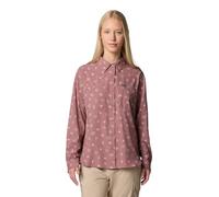 Columbia Women's Silver Ridge Utility Patterned Long Sleeve Shirt, Fig Deserted, L