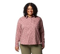 Columbia Women's Silver Ridge Utility Patterned Long Sleeve Shirt, Fig Deserted, M