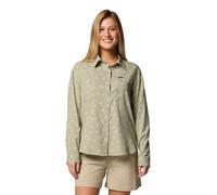 Columbia Women's Silver Ridge Utility Patterned Long Sleeve Shirt, Safari Deserted, M
