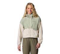 Columbia Womens Spire Valley Cropped Windbreaker - Green, Green, Size M, Women Green