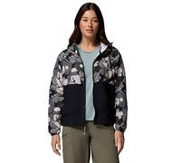 Columbia Womens Spire Valley Printed Windbreaker, Black, Size Xs, Women Black