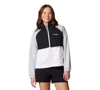 Columbia Women's Spire Valley Windbreaker, White/Black/Cirrus Grey, S