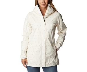 Columbia Women's Splash A Little 2 Jacket Waterproof Rain Jacket, Chalk Swell Dots Print, Size S