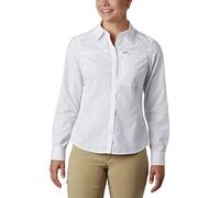 Columbia Women's Standard Silver Ridge 2.0 Long Sleeve, White, Medium