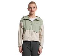 Columbia Women's Standard Spire Valley Cropped Windbreaker, Safari/Dark Stone