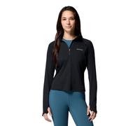 Columbia Women's Stealth Spring Long Sleeve Half Zip Tee, Long Sleeve T-Shirt, Black, Small