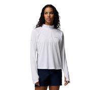 Columbia Women's Stealth Spring Long Sleeve Half Zip Tee, Long Sleeve T-Shirt, White, X-Large