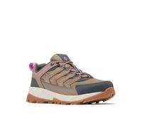 Columbia Women's Strata Trail Low Hiking Shoe, Wet Sand/Berry Patch, 8 Wide