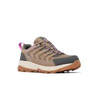 Columbia Women's Strata Trail Low WP, Low Rise Trekking and Hiking Shoes, Wet Sand/Berry Patch, 6.5 Regular
