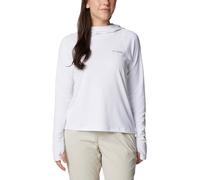 Columbia Women's Summit Valley Hoodie, White, S, UPF 50, Omni-Wick, Thumb Holes, Drop Tail Hem