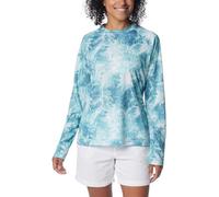 Columbia Women's Super Tidal Tee Long Sleeve T-Shirt, Gulf Stream Digishores, M