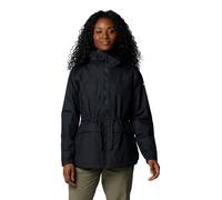 Columbia Women's Sweet Creek 2 Lined Rain Jacket, Waterproof Rain Jacket, Black, Small