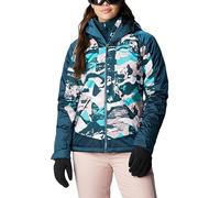 Columbia Women's Sweet Shredder II Insulated Jacket, Dusty Pink Geoglacial/Night Wave Sheen, Medium