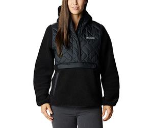 Columbia Women's Sweet View Fleece Hooded Pullover, Black, X-Large