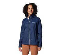 Columbia Women's Switchback 4 Jacket, Waterproof Rain Jacket, Collegiate Navy, L