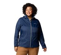 Columbia Women's Switchback 4 Jacket, Waterproof Rain Jacket, Collegiate Navy, XL