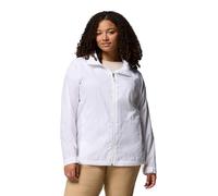 Columbia Women's Switchback 4 Jacket, Waterproof Rain Jacket, White, XL