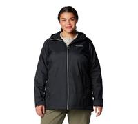 Columbia Women's Switchback Ii Lined Long Jacket Rain, Black, 2X