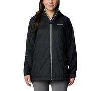 Columbia Women's Switchback Lined Long Jacket Shell, Black, 1X