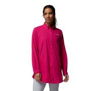 Columbia Womens Tamiami Long Sleeve Tunic, Guava Pink, XS