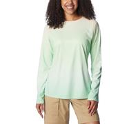 Columbia Women's Tidal Deflector Long Sleeve Hiking Shirt, Ocean Mint, XL