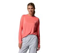 Columbia Women's Tidal Tee II Long Sleeve Shirt, Melonade/White Logo, L