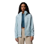 Columbia Trailborne 2.5L Hooded Shell Jacket Light Blue Women - M