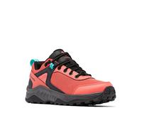 Columbia Women's Trailstorm Ascend Waterproof Hiking Shoe, Red Coral/Bright Aqua, 6 Wide