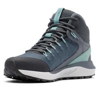 Columbia Women's Trailstorm Mid Waterproof Hiking Shoe, Graphite/Dusty Green, 9 Wide