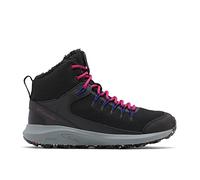 Columbia Women's TRAILSTORM MID Waterproof Omni Heat Shoes, Black, Red Onion, 4