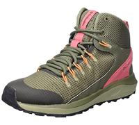 Columbia Womens Trailstorm Waterproof Mid Rise Trekking And Hiking Boots, Stone Green X Wild Salmon, 6 UK