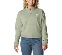 Columbia Women's Trek French Terry Half Zip Sweater, Safari/White CSC Stacked Logo, Large