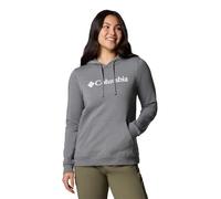 Columbia Women's Trek Graphic Hoodie Hooded Sweatshirt, City Grey Heather/Gem, M