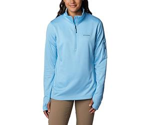 Columbia Women's W Park View Grid Fleece Half Zip Fleece Pull Over, Vista Blue Heather, Size S