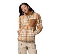 Columbia Women's West Bend 1/4 Zip 2, Fleece Pull Over, Camel Brown Herringplaid, L