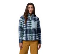 Columbia Women's West Bend 1/4 Zip 2, Fleece Pull Over, Crushed Blue Herringplaid, L
