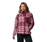 Columbia Women's West Bend 1/4 Zip 2, Fleece Pull Over, Rich Wine Herringplaid, L