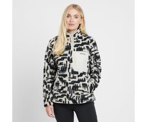 Columbia Women's West Bend II Sherpa Half Zip Fleece, Dark Stone Highland Tonal S