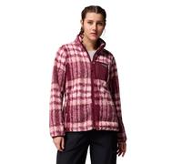 Columbia Womens West Bend Print Full Zip Fleece Red XS