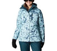 Columbia Women's Whirlibird IV Interchange Jacket, Aqua Haze Flurries Print, Medium