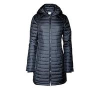 Columbia Women's White Out Mid Omni Heat Long Hooded Light Jacket Coat Puffer Plus/Regular