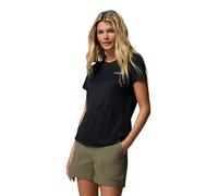 Columbia Women's Zero Rules Light Short Sleeve Crew, Technical Short Sleeve T-Shirt, Black, L