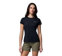 Columbia Women's Zero Rules Light Short Sleeve Crew, Technical Short Sleeve T-Shirt, Black, X-Large