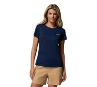 Columbia Women's Zero Rules Light Short Sleeve Crew, Technical Short Sleeve T-Shirt, Collegiate Navy, XS