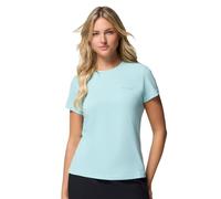 Columbia Women's Zero Rules Light Short Sleeve Crew, Technical Short Sleeve T-Shirt, Spray, XL