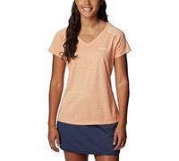Columbia Women's Zero Rules T-Shirt, Peach Heather, M