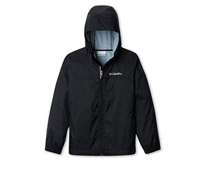 Columbia Youth Boys Glennaker Rain Jacket Waterproof Rain Jacket, BLACK, Size S