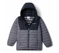 Columbia Youth Boys Powder Lite 2 Hooded Jacket, City Grey/Black, 164