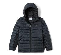Columbia Youth Boys Silver Falls Hooded Jacket Hooded Puffer Jacket, BLACK, Size XS